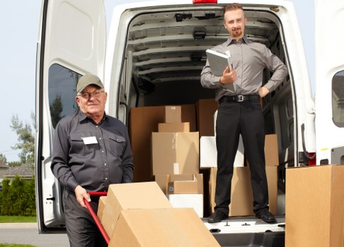 Packing supplies and boxes prepared for removals