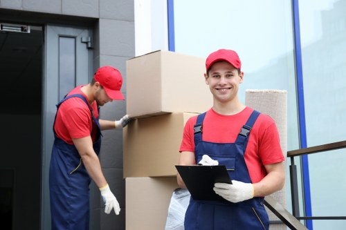 Packing and loading a removal van for a local move