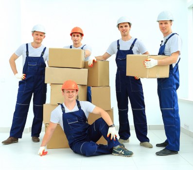 Removal van and team preparing a home move in High Wycombe