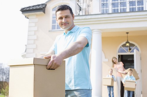 Local moving team planning access for a Highwycombe property