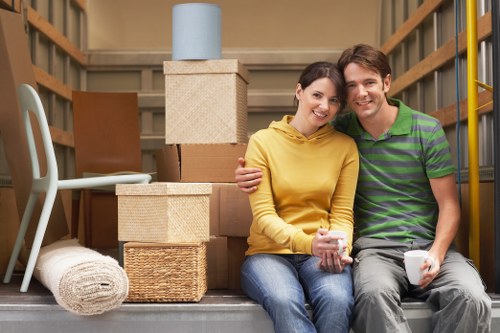 Careful handling of furniture during a domestic move