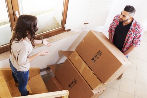 Local removals team helping with moving day in High Wycombe