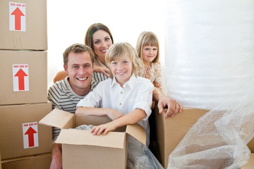 Checklist and packing materials for a local move