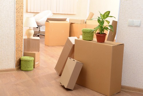 Local removals team planning access and parking in Highwycombe