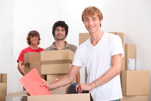 Business relocation service handling office furniture and boxes in High Wycombe